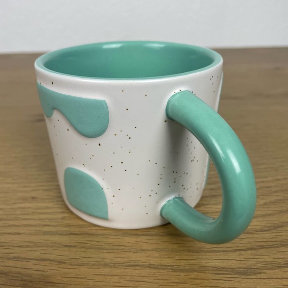 Maven teal and tan stone wear geometric boho mug - Picture 6 of 8